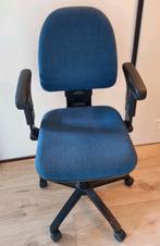 Bureaustoel, Ophalen, Gebruikt, Blauw, Bureaustoel