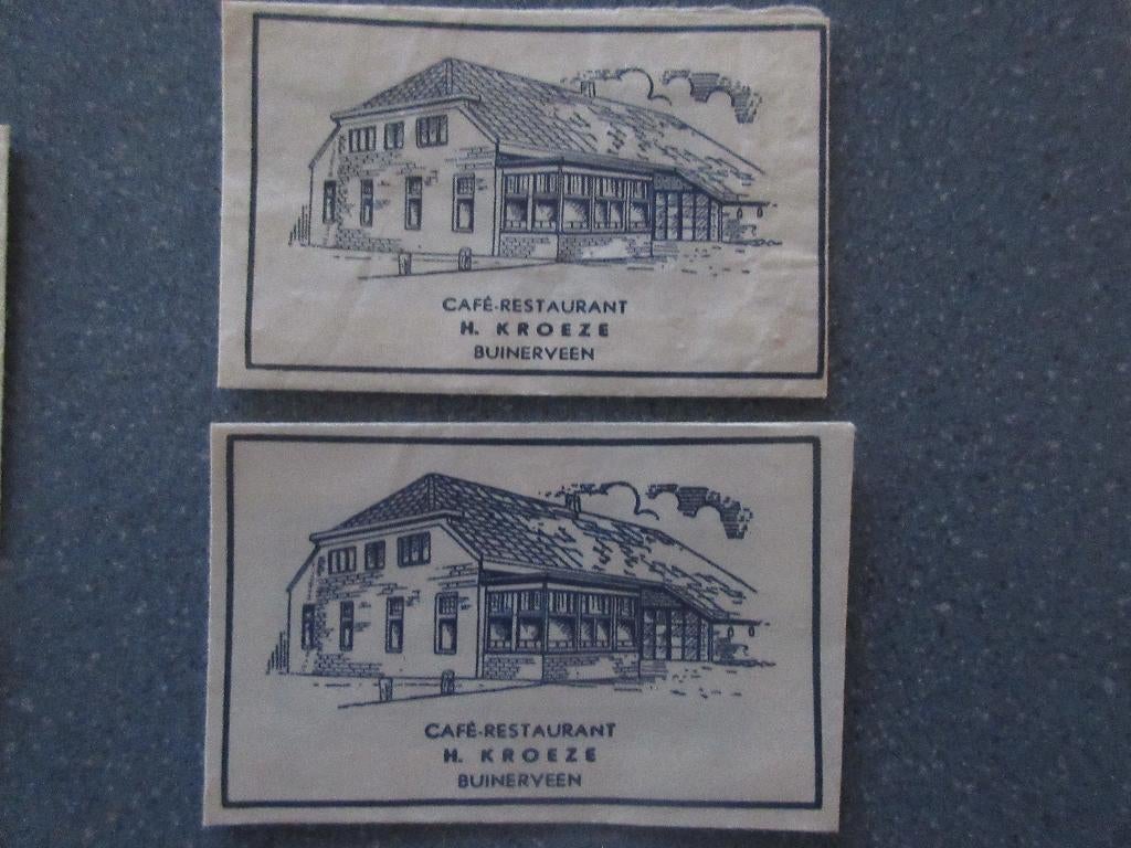 2 x Buinerveen, café-rest. H. Kroeze, Verzenden, Nederland