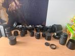 Partij 4 cameras en 11 lenzen olympus praktica canon, Audio, Tv en Foto, Fotocamera's Analoog, Ophalen of Verzenden, Spiegelreflex