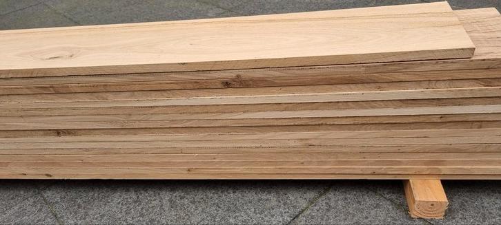 Rustiek eiken planken geschaafd, Doe-het-zelf en Verbouw, Hout en Planken, Zo goed als nieuw, Plank, Eiken, Minder dan 200 cm