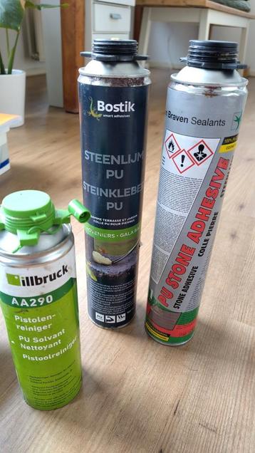 PU steenlijm volle bus, halve bus, lijmpistool, reiniger beschikbaar voor biedingen