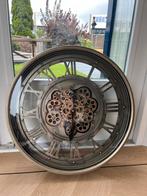 Industriele Wandklok - 60cm, Huis en Inrichting, Ophalen, Zo goed als nieuw, Analoog, Wandklok