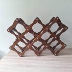 Vintage houten wijnrek opklapbaar/opvouwbaar wijnrek, Ophalen of Verzenden, Zo goed als nieuw, Hout, Minder dan 50 cm