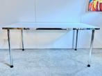 tafel GS686 Dutch Originals wit chromen poten 160 x 90 cm, Ophalen, -, -, Zo goed als nieuw