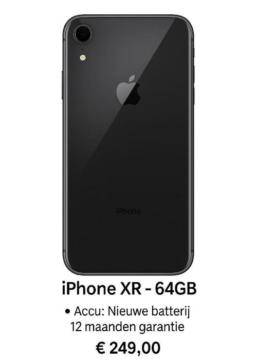 iPhone XR 64GB |Refurbished |Emmeloord |Garantie, Telecommunicatie, Mobiele telefoons | Hoesjes en Frontjes | Apple iPhone, Zo goed als nieuw