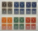 Curacao Cijfer NVPH 121-125 in blokken van 4 postfris, Postzegels en Munten, Verzenden, Postfris