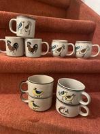Vintage mokken en soep/theekoppen met vogels+ kippen, Ophalen of Verzenden, Huis en Inrichting