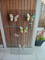 Rooster met diverse Vlinders, Tuin en Terras, Tuinwanddecoratie, Ophalen