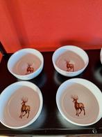 6 Schattige Schaaltjes met Hertjes, Diversen, Kerst, Ophalen, Zo goed als nieuw