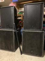 Behringer Eurolive Speakerset met versterker, Audio, Tv en Foto, Luidsprekers, Gebruikt, 120 watt of meer, Front, Rear of Stereo speakers