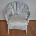 Witte rieten / rotan stoel FINNTORP van IKEA, izgs, Huis en Inrichting, Riet of Rotan, Wit, Zo goed als nieuw, Eén