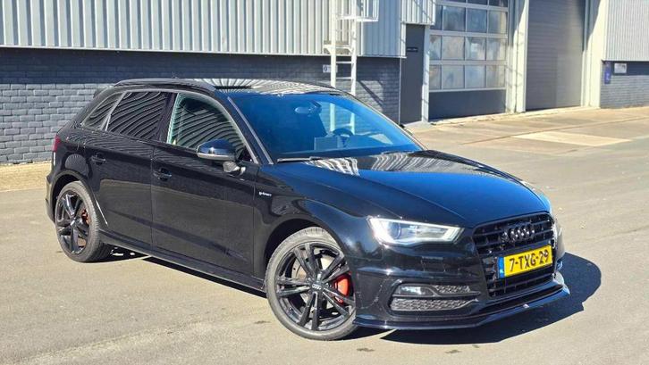 Audi A3 1.4TFSI G-tron SB S-tro 2014 Zwart/S-Line/Automaat, Auto's, Audi, Particulier, A3, ABS, Adaptieve lichten, Airbags, Airconditioning