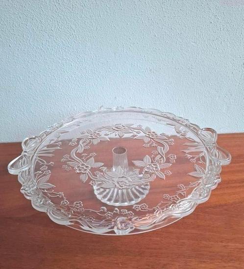 Kristalglas taartstandaart taartplateau Walther Glas, Antiek en Kunst, Antiek | Schalen, Ophalen of Verzenden