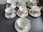 7x kop en schotel o.a. fine bone china, Ophalen of Verzenden