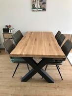 Haco boomstamtafel Eettafel Rough 180x100cm, Ophalen, Gebruikt, 100 tot 150 cm, Eikenhout