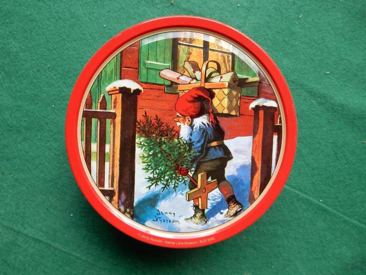 Jenny Nystrom IKEA koekblik Kerst kabouter, Diversen, Kerst, Zo goed als nieuw, Ophalen of Verzenden