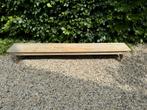 Oude lange mooie lage houten bank plantentafel, Ophalen