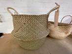 Senza belly basket opbergmand zeegras en kleinere mand, Overige materialen, Mand, Rond, Nieuw