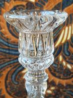 Prachtig stel antieke Maria en Jezus kandelaars 29,7 cm., Antiek en Kunst, Antiek | Kandelaars, Ophalen of Verzenden, Glas