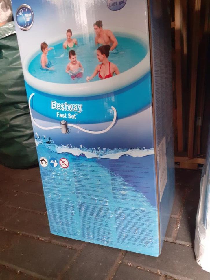 rond Bestway zwembad 3,60 diameter, Tuin en Terras, Zwembaden, Zo goed als nieuw, Opblaaszwembad, Minder dan 80 cm, 200 tot 400 cm