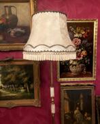 Brocante staande lamp / vloerlamp antiek, klassiek lampenkap, 150 tot 200 cm, Gebruikt, Retro / antiek / klassiek, Ophalen of Verzenden