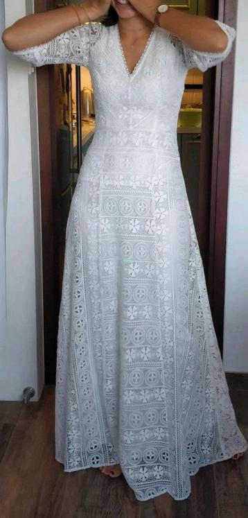 Nieuwe Temperley London trouwjurk bruidsjapon maat 36 boho beschikbaar voor biedingen