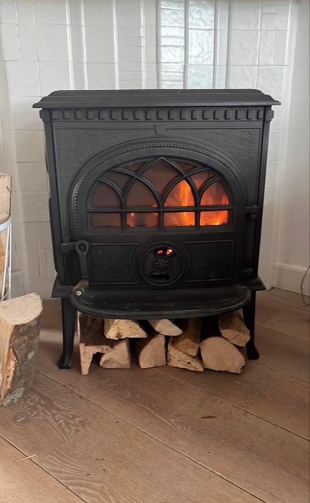Houtkachel Jøtul F 3. Jotul, Huis en Inrichting, Kachels, Gebruikt, Vrijstaand, Houtkachel, Hout, Ophalen