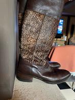 Hugo Boss laarzen leder met cheetah vacht, maat 37, Kleding | Dames, Hoge laarzen, Bruin, Ophalen of Verzenden, Gedragen