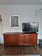 100% massief eiken dressoir, br 215 cm, diep 50 cm, hoog 85, Ophalen, Met deur(en), Eikenhout, Zo goed als nieuw