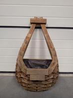 Houten Hangende Plantenbak, Tuin en Terras, Bloembakken en Plantenbakken, Tuin, Minder dan 60 cm, Nieuw, Ophalen of Verzenden
