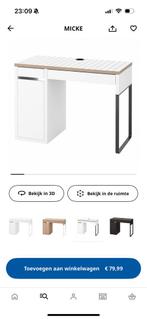 Ikea micke bureau, Huis en Inrichting, Bureaus, Ophalen, Zo goed als nieuw