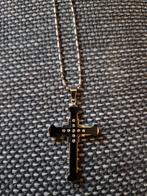 Kruis ketting met strass steentjes, Ophalen of Verzenden