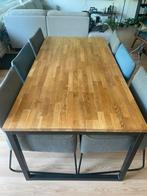 Mooie eettafel van hout, Ophalen, 50 tot 100 cm, Zo goed als nieuw, Vijf personen of meer