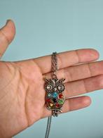 Ketting met uilbedel, Sieraden, Tassen en Uiterlijk, Kettingen, Overige kleuren, Ophalen of Verzenden, Zo goed als nieuw, Overige materialen