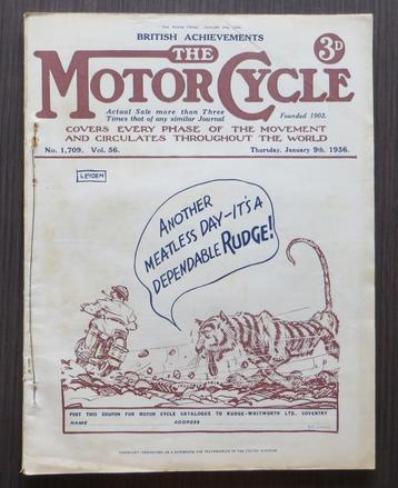 The Motor Cycle 9 January 1936 (o.a. wegraces 1935) beschikbaar voor biedingen