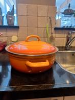 Twee emaille juspannen (26 & 35 cm), Ophalen, Gebruikt, Overige materialen, Kookpan of Snelkookpan