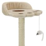 Krabpaal Klimpaal Kattenpaal Krabplank beige GRATIS BEZORGD!, Verzenden, Nieuw, Krabpaal