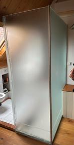 Mat glazen douchewand, Ophalen, Gebruikt, Met douche