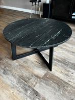 Marmer blad salontafel, Ophalen, Rond, 50 tot 100 cm, Zo goed als nieuw