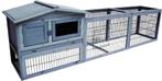 Konijnenhok Jumbo Cottage Grijs, 110 cm of meer, 60 tot 90 cm, Ophalen of Verzenden, Hok