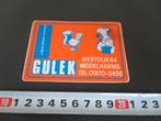 sticker Middelharnis Restaurant GULEK  Westdijk 64, Ophalen, Zo goed als nieuw