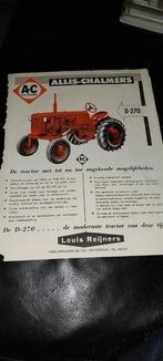 Allis chalmers D270 trekker folder oldtimer traktor, Alle leeftijden, Ophalen of Verzenden, Gebruikt
