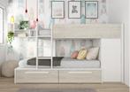 Jules stapelbed met kast en lades - 90x200 - Wit
