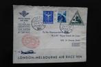 oa 236 en 256 op LP brief London Melbourne air Race 1934, Ophalen of Verzenden, Brief