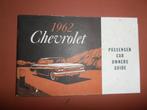 Chevrolet 1962 instruktieboekje, Ophalen of Verzenden