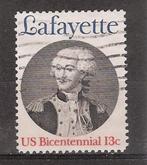USA, Bicentennial, Lafayette, 1977., Postzegels en Munten, Verzenden, Gestempeld, Noord-Amerika
