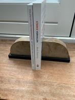 Art Deco Stenen Natuurstenen Travertin Marmer Boeksteunen, Antiek en Kunst, Ophalen of Verzenden