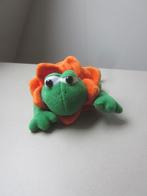 Anna Club Plush groen pluche knuffel kikker met oranje bloem, Ophalen of Verzenden, Nieuw, Kikker