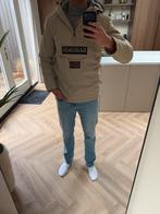 Napapijri Jas Beige Maat L - Ski/Winter, Ophalen of Verzenden, Zo goed als nieuw, Beige
