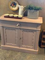Biedermeier kastje met lade en deuren, Huis en Inrichting, Kasten | Dressoirs, Ophalen, Gebruikt, 50 tot 100 cm, Met lade(s)